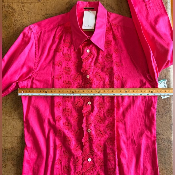 Paul Smith Bright Pink Dress Shirt - Picture 8 of 12